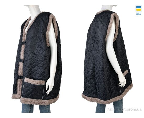 Жилетка жіноча Зима 001-2 black (3 шт. р.сітка64-68) "LiBang" недорого оптом від прямого постачальника, зображення 3 Жилетка жіноча Зима 001-2 black (3 шт. р.сітка64-68) "LiBang" недорого оптом від прямого постачальника, зображення 3