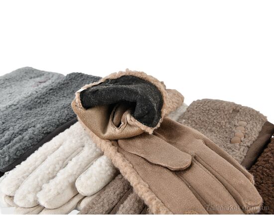 Рукавички жіночі Весна/осінь 711-4 (тедді) mix (12 шт. р.сітка6,5-8,5) "KUINH" недорого оптом від прямого постачальника, зображення 2 Рукавички жіночі Весна/осінь 711-4 (тедді) mix (12 шт. р.сітка6,5-8,5) "KUINH" недорого оптом від прямого постачальника, зображення 2