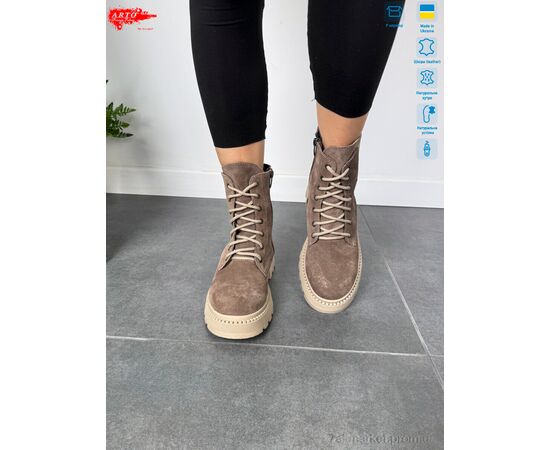Фотография Ботинки женские стильные зима 450 кофе з. (6 пар р.36-40) "ARTO" недорого оптом от прямого поставщика, изображение 3