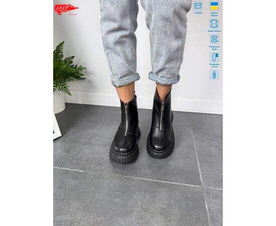 Фотография Ботинки женские стильные зима 2003 ч.ш. (6 пар р.36-40) "ARTO" недорого оптом от прямого поставщика, изображение 2