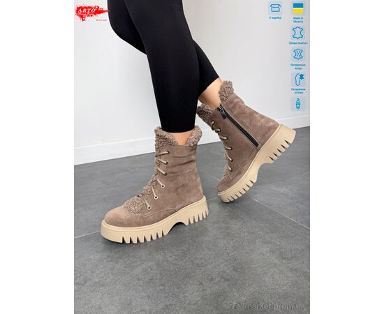 Черевики жіночі стильні Зима 022 кофе з.хутро (6 пар р.36-40) "ARTO" недорого оптом від прямого постачальника, зображення 2 Черевики жіночі стильні Зима 022 кофе з.хутро (6 пар р.36-40) "ARTO" недорого оптом від прямого постачальника, зображення 2