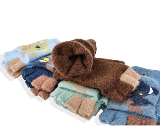 Рукавиці дитячі Зима 2503 (15см) хутро mix (12 шт. р.сітка8-12) "KUINH" недорого оптом від прямого постачальника, зображення 2 Рукавиці дитячі Зима 2503 (15см) хутро mix (12 шт. р.сітка8-12) "KUINH" недорого оптом від прямого постачальника, зображення 2