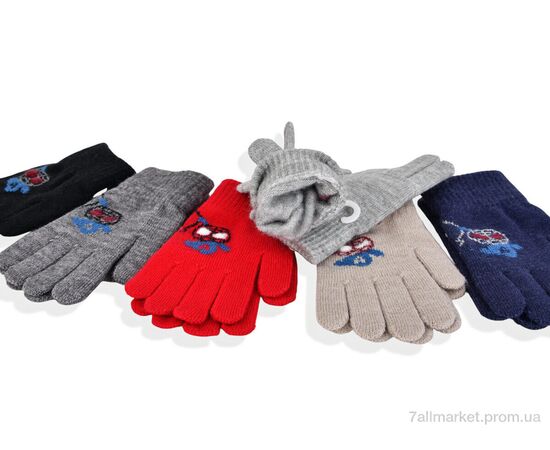 Рукавички для дітей Зима 2526 (13см) хутро mix (12 шт. р.сітка2-3) "KUINH" недорого оптом від прямого постачальника, зображення 2 Рукавички для дітей Зима 2526 (13см) хутро mix (12 шт. р.сітка2-3) "KUINH" недорого оптом від прямого постачальника, зображення 2
