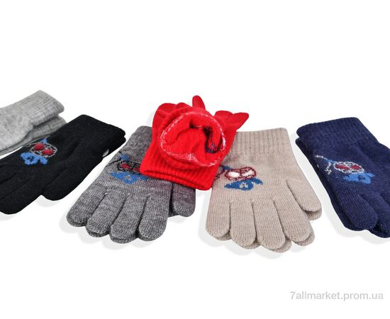 Рукавички для дітей Зима 2526 (15см) хутро mix (12 шт. р.сітка4-6) "KUINH" недорого оптом від прямого постачальника, зображення 2 Рукавички для дітей Зима 2526 (15см) хутро mix (12 шт. р.сітка4-6) "KUINH" недорого оптом від прямого постачальника, зображення 2