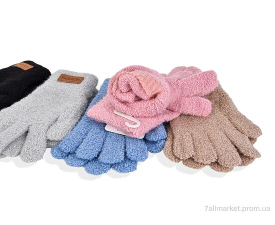 Рукавички для дітей Зима 2520 (18см) хутро mix (12 шт. р.сітка8-12) "KUINH" недорого оптом від прямого постачальника, зображення 2 Рукавички для дітей Зима 2520 (18см) хутро mix (12 шт. р.сітка8-12) "KUINH" недорого оптом від прямого постачальника, зображення 2
