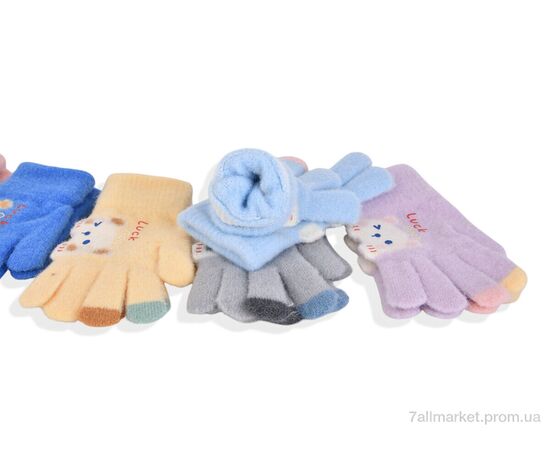 Рукавички для дітей Зима 2527 (15см) хутро mix (12 шт. р.сітка5-7) "KUINH" недорого оптом від прямого постачальника, зображення 2 Рукавички для дітей Зима 2527 (15см) хутро mix (12 шт. р.сітка5-7) "KUINH" недорого оптом від прямого постачальника, зображення 2