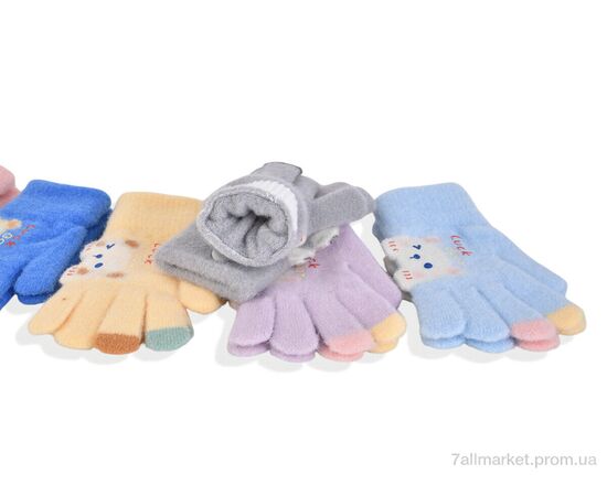 Рукавички для дітей Зима 2527 (13см) хутро mix (12 шт. р.сітка3-5) "KUINH" недорого оптом від прямого постачальника, зображення 2 Рукавички для дітей Зима 2527 (13см) хутро mix (12 шт. р.сітка3-5) "KUINH" недорого оптом від прямого постачальника, зображення 2