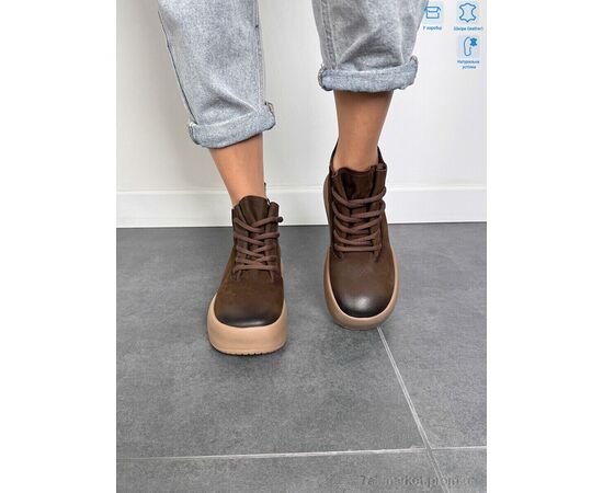 Ботинки женские стильные Весна/осень 86682 brown (6 пар р.36-40) "Camille" недорого оптом от прямого поставщика, изображение 3 Фотография Ботинки женские стильные Весна/осень 86682 brown (6 пар р.36-40) "Camille" недорого оптом от прямого поставщика, изображение 3