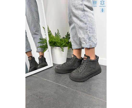 Ботинки женские стильные Весна/осень J2001-2 grey (8 пар р.36-40) "Camille" недорого оптом от прямого поставщика, изображение 2 Фотография Ботинки женские стильные Весна/осень J2001-2 grey (8 пар р.36-40) "Camille" недорого оптом от прямого поставщика, изображение 2