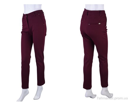 Женские брюки Весна/осень 3006-6 (08954) bordo (6 шт. р.сетка 28-33) "Obuvok" недорого оптом от прямого поставщика, изображение 3 Фотография Женские брюки Весна/осень 3006-6 (08954) bordo (6 шт. р.сетка 28-33) "Obuvok" недорого оптом от прямого поставщика, изображение 3