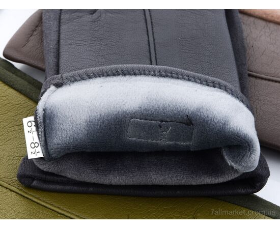 Рукавички жіночі Весна/осінь 15-144Ж кожзам плюш mix (12 шт. р.сітка6,5-8,5) "TUZZI" недорого оптом від прямого постачальника, зображення 2