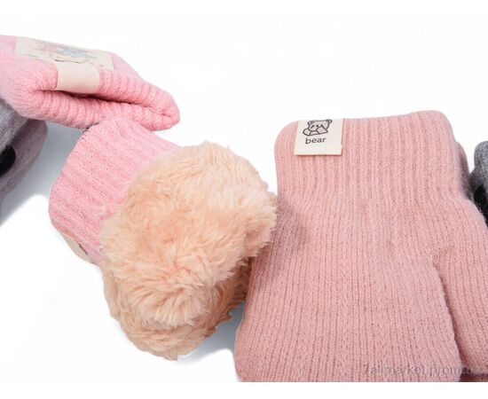 Варежки детские Зима 6352 mix (12 шт. р.сетка 0,6-2,5) "KUINH" недорого оптом от прямого поставщика, изображение 2 Фотография Варежки детские Зима 6352 mix (12 шт. р.сетка 0,6-2,5) "KUINH" недорого оптом от прямого поставщика, изображение 2