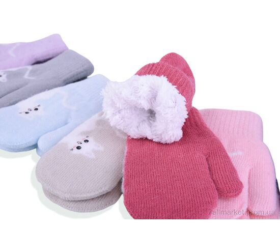 Рукавиці дитячі Весна/осінь 1832 mix (12 шт. р.сітка1-3) "KUINH" недорого оптом від прямого постачальника, зображення 2