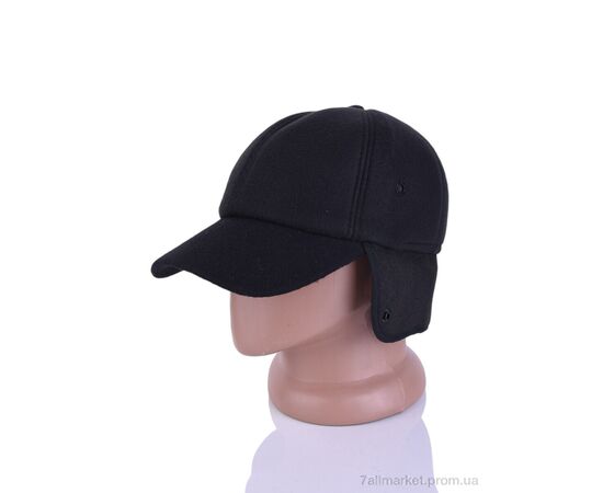 Кепка для чоловіків Зима Y614-1 black (5 шт. р.сітка54-56) "Red Hat" недорого оптом від прямого постачальника, зображення 2 Кепка для чоловіків Зима Y614-1 black (5 шт. р.сітка54-56) "Red Hat" недорого оптом від прямого постачальника, зображення 2