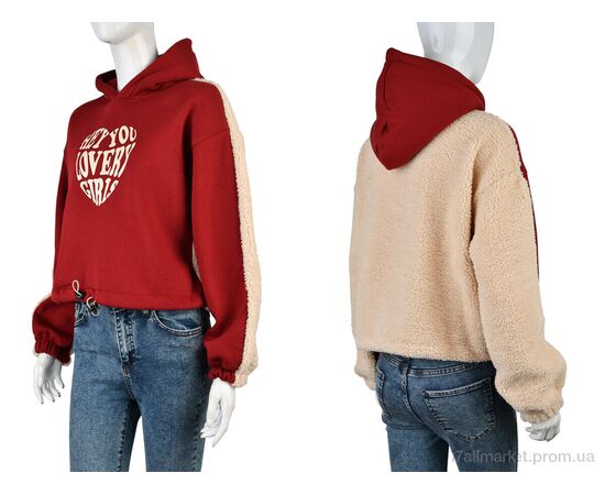 Батник жіночий Зима 4229-2855-1 bordo (3 шт. р.сіткаS-L) "Мир" недорого оптом від прямого постачальника, зображення 3 Батник жіночий Зима 4229-2855-1 bordo (3 шт. р.сіткаS-L) "Мир" недорого оптом від прямого постачальника, зображення 3