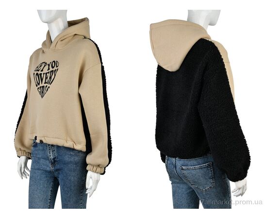 Батник жіночий Зима 4229-2855-2 beige (3 шт. р.сіткаS-L) "Мир" недорого оптом від прямого постачальника, зображення 3 Батник жіночий Зима 4229-2855-2 beige (3 шт. р.сіткаS-L) "Мир" недорого оптом від прямого постачальника, зображення 3