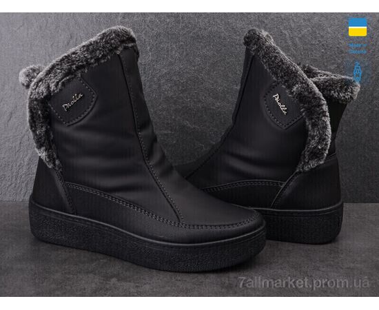 Дутики жіночі утеплені Зима Paolla 427 чорний (8 пар р.37-42) "Paolla" недорого оптом від прямого постачальника, зображення 2 Дутики жіночі утеплені Зима Paolla 427 чорний (8 пар р.37-42) "Paolla" недорого оптом від прямого постачальника, зображення 2