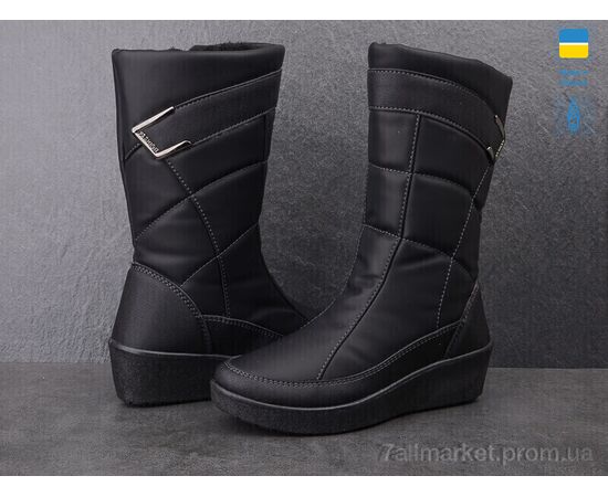 Чоботи жіночі зручні Зима 442 чорний (8 пар р.37-42) "Paolla" недорого оптом від прямого постачальника, зображення 2 Чоботи жіночі зручні Зима 442 чорний (8 пар р.37-42) "Paolla" недорого оптом від прямого постачальника, зображення 2
