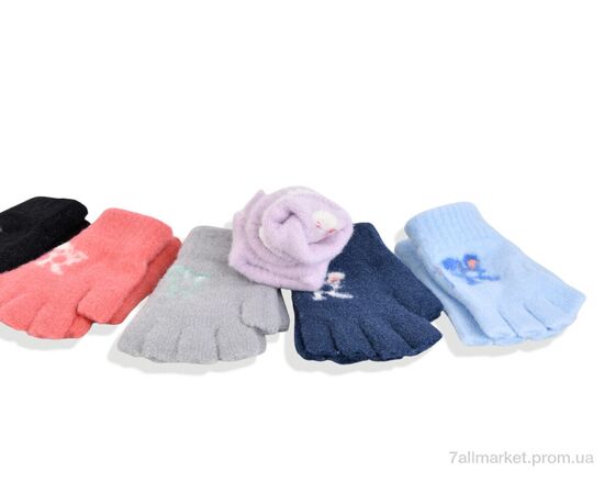 Рукавички для дітей Зима 2507 (12-16) mix (12 шт. р.сітка12-16) "KUINH" недорого оптом від прямого постачальника, зображення 2