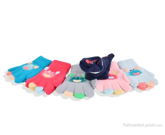 Фотография Перчатки для детей Зима 2513 (1-2) mix (12 шт. р.сетка 1-2) "KUINH" недорого оптом от прямого поставщика, изображение 2