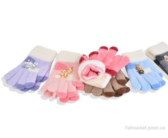 Фотография Перчатки для детей Зима 2528 (3-6) mix (12 шт. р.сетка 3-6) "KUINH" недорого оптом от прямого поставщика, изображение 2