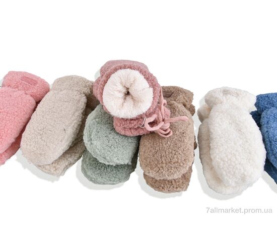 Фотография Варежки детские Зима A2-3 mix (12 шт. р.сетка 6-10) "KUINH" недорого оптом от прямого поставщика, изображение 2