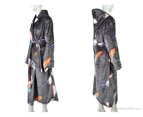 Халат женский Зима 002-4 grey (3 шт. р.сетка XL-3XL) "Banko" недорого оптом от прямого поставщика, изображение 3 Фотография Халат женский Зима 002-4 grey (3 шт. р.сетка XL-3XL) "Banko" недорого оптом от прямого поставщика, изображение 3