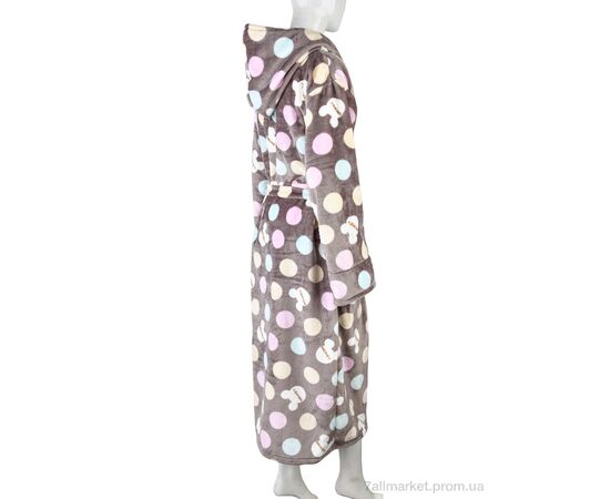 Фотография Халат женский Зима 002-7 brown (3 шт. р.сетка XL-3XL) "Banko" недорого оптом от прямого поставщика, изображение 2