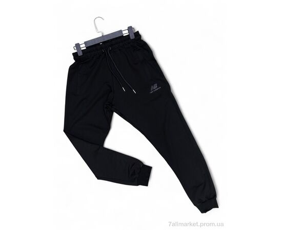Спортивні штани чоловічі Весна/осінь N012-8 black (5 шт. р.сіткаS-2XL) "Verton" недорого оптом від прямого постачальника, зображення 2