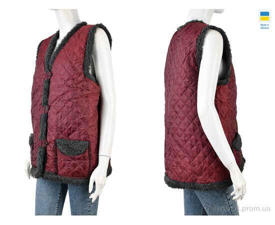 Жилетка жіноча Зима Жилетка бордово-сірий (8 шт. р.сітка48-62) "LiBang" недорого оптом від прямого постачальника, зображення 3 Жилетка жіноча Зима Жилетка бордово-сірий (8 шт. р.сітка48-62) "LiBang" недорого оптом від прямого постачальника, зображення 3