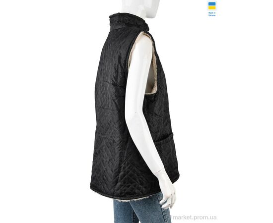 Жилетка жіноча Зима Жилетка замок чорно-білий (8 шт. р.сітка48-62) "LiBang" недорого оптом від прямого постачальника, зображення 2 Жилетка жіноча Зима Жилетка замок чорно-білий (8 шт. р.сітка48-62) "LiBang" недорого оптом від прямого постачальника, зображення 2