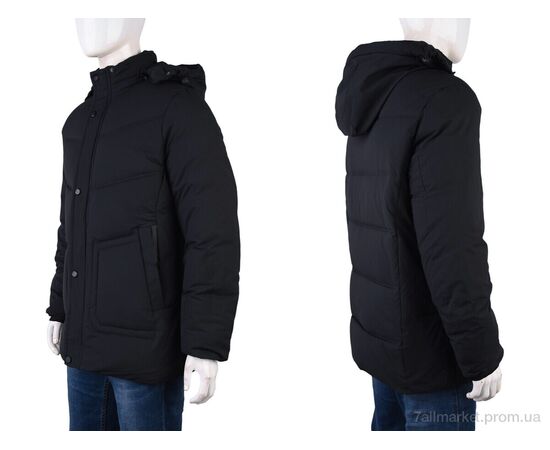 Куртка мужская Зима A2022-21 (12029) black (5 шт. р.сетка XL-5XL) "Obuvok" недорого оптом от прямого поставщика, изображение 3 Фотография Куртка мужская Зима A2022-21 (12029) black (5 шт. р.сетка XL-5XL) "Obuvok" недорого оптом от прямого поставщика, изображение 3