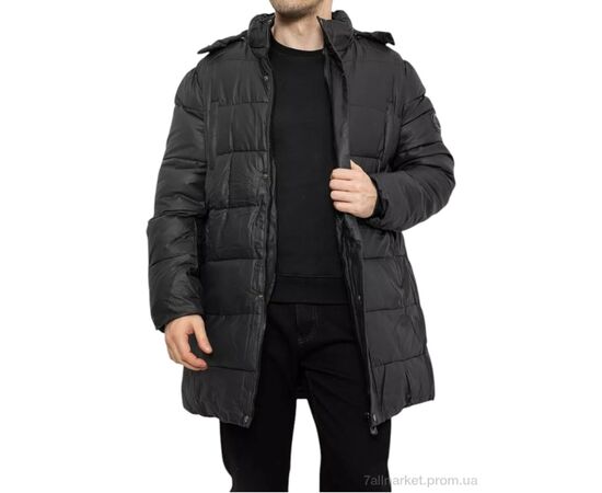 Куртка мужская Зима 7610 чорний (5 шт. р.сетка L-4XL) "Massmag" недорого оптом от прямого поставщика, изображение 2 Фотография Куртка мужская Зима 7610 чорний (5 шт. р.сетка L-4XL) "Massmag" недорого оптом от прямого поставщика, изображение 2