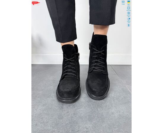 Черевики жіночі стильні Зима 3005 ч.з. хутро (6 пар р.36-40) "ARTO" недорого оптом від прямого постачальника, зображення 3