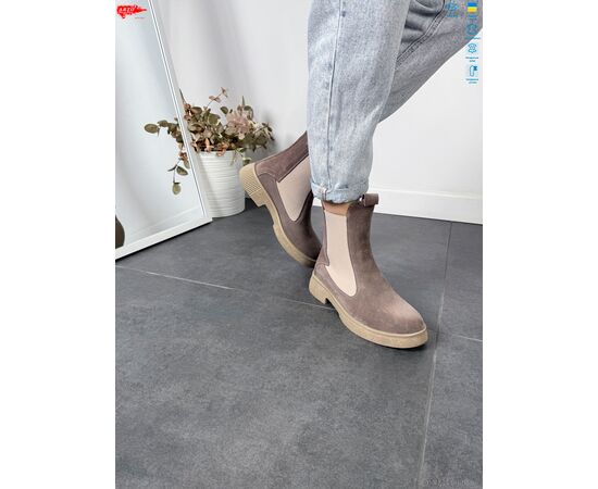 Черевики жіночі стильні Зима 260 кофе з.-т. хутро (8 пар р.36-41) "ARTO" недорого оптом від прямого постачальника, зображення 4