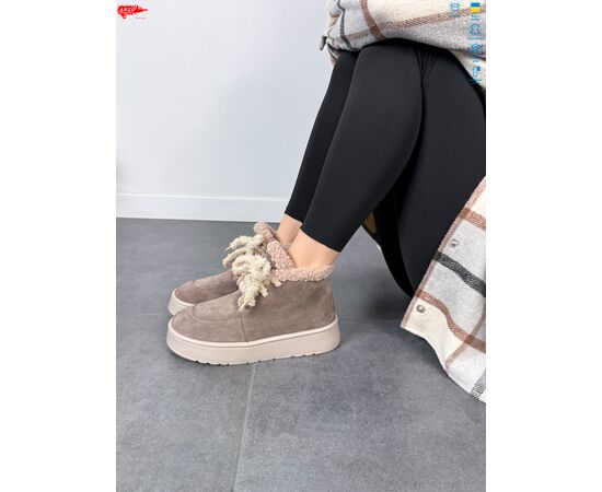 Черевики жіночі стильні Зима 503 кофе з. хутро (8 пар р.37-41) "ARTO" недорого оптом від прямого постачальника, зображення 3