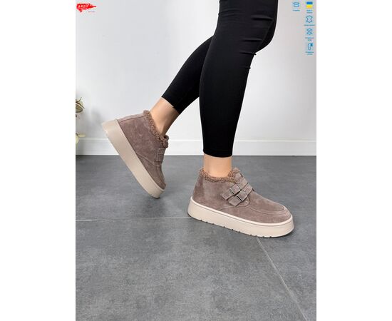 Черевики жіночі стильні Зима 240 кофе з. хутро (8 пар р.37-41) "ARTO" недорого оптом від прямого постачальника, зображення 2