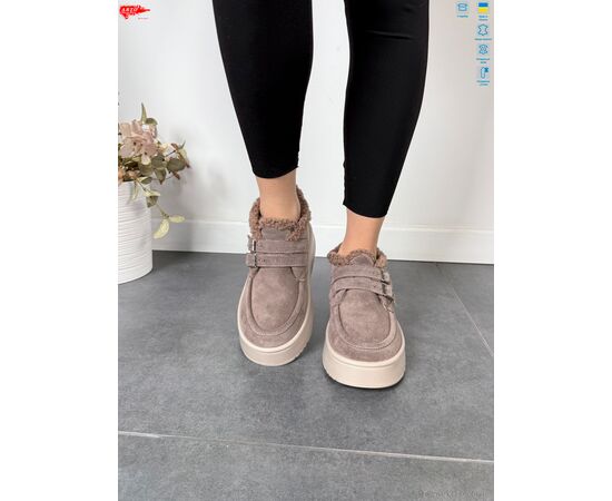 Черевики жіночі стильні Зима 240 кофе з. хутро (8 пар р.37-41) "ARTO" недорого оптом від прямого постачальника, зображення 3