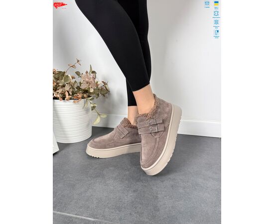 Черевики жіночі стильні Зима 240 кофе з. хутро (8 пар р.37-41) "ARTO" недорого оптом від прямого постачальника, зображення 4