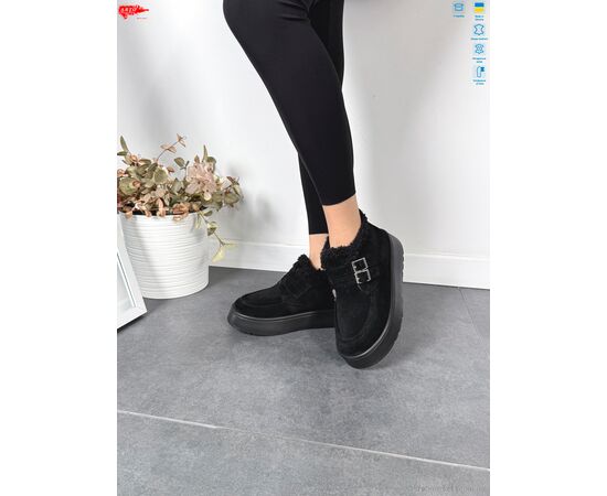 Черевики жіночі стильні Зима 240 ч.з. хутро (8 пар р.37-41) "ARTO" недорого оптом від прямого постачальника, зображення 3