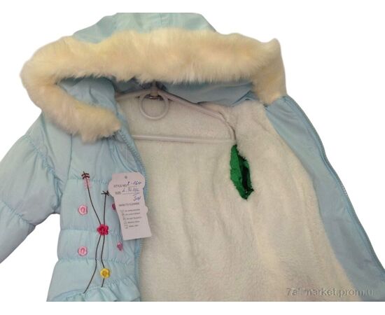 Куртка дитяча Зима K164 блакитний (3 шт. р.сітка1-3) "Kids-modnik" недорого оптом від прямого постачальника, зображення 2