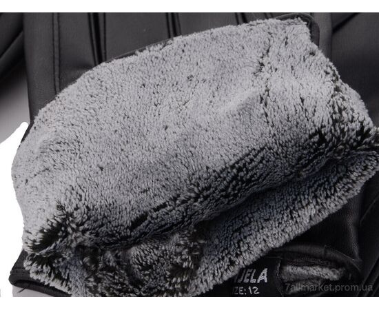 Перчатки мужские Зима R203М кожзам-махра black (10 шт. р.сетка 10-12) "KUINH" недорого оптом от прямого поставщика, изображение 2 Фотография Перчатки мужские Зима R203М кожзам-махра black (10 шт. р.сетка 10-12) "KUINH" недорого оптом от прямого поставщика, изображение 2