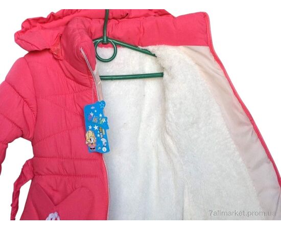 Куртка дитяча Зима S146 рожевий (3 шт. р.сітка3-5) "Kids-modnik" недорого оптом від прямого постачальника, зображення 2 Куртка дитяча Зима S146 рожевий (3 шт. р.сітка3-5) "Kids-modnik" недорого оптом від прямого постачальника, зображення 2