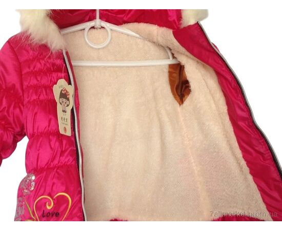 Куртка дитяча Зима K481 малиновий (3 шт. р.сітка1-3) "Kids-modnik" недорого оптом від прямого постачальника, зображення 2 Куртка дитяча Зима K481 малиновий (3 шт. р.сітка1-3) "Kids-modnik" недорого оптом від прямого постачальника, зображення 2