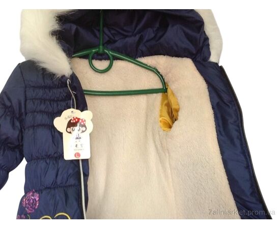 Куртка дитяча Зима K481 т.синій (3 шт. р.сітка1-3) "Kids-modnik" недорого оптом від прямого постачальника, зображення 2