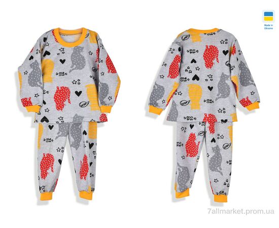 Дитяча піжама Зима 195282 сірий (5 шт. р.сітка98-128) "Kir15" недорого оптом від прямого постачальника, зображення 3 Дитяча піжама Зима 195282 сірий (5 шт. р.сітка98-128) "Kir15" недорого оптом від прямого постачальника, зображення 3