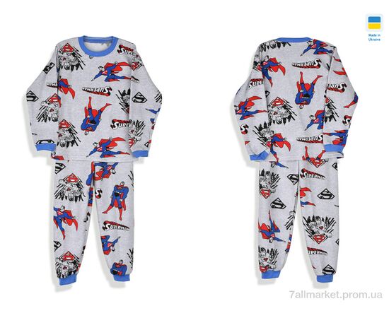 Дитяча піжама Зима 195361 сірий (3 шт. р.сітка128-140) "Kir15" недорого оптом від прямого постачальника, зображення 3 Дитяча піжама Зима 195361 сірий (3 шт. р.сітка128-140) "Kir15" недорого оптом від прямого постачальника, зображення 3