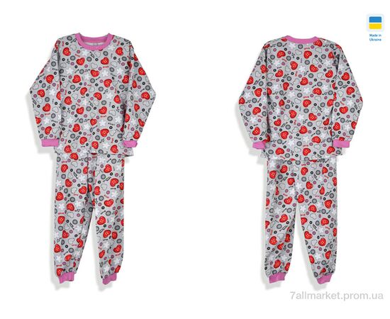 Дитяча піжама Зима 195363 сірий (3 шт. р.сітка128-140) "Kir15" недорого оптом від прямого постачальника, зображення 3 Дитяча піжама Зима 195363 сірий (3 шт. р.сітка128-140) "Kir15" недорого оптом від прямого постачальника, зображення 3