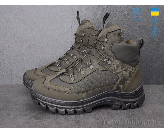 Черевики чоловічі стильні Зима Dago 2105 хакі (6 пар р.41-45) "Paolla" недорого оптом від прямого постачальника, зображення 2