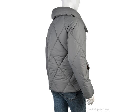 Куртка жіноча Весна/осінь B966 (11951) grey (4 шт. р.сіткаM-2XL) "Obuvok" недорого оптом від прямого постачальника, зображення 2 Куртка жіноча Весна/осінь B966 (11951) grey (4 шт. р.сіткаM-2XL) "Obuvok" недорого оптом від прямого постачальника, зображення 2